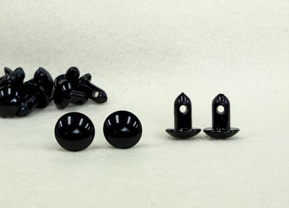ドイツ製プラスチックアイ  PE[Ger]　4コ入　ブラック